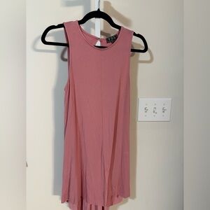 POL Sleeveless Rose- Colored Dress